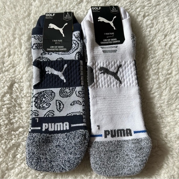 Puma Men’s Golf Low Cut Socks Size 9-13 NEW 2 Pack - Picture 1 of 3